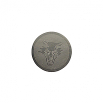 Металева пластина для магнітного тримача телефона дизайнерська Alitek Вовк, 35 мм, фото 4