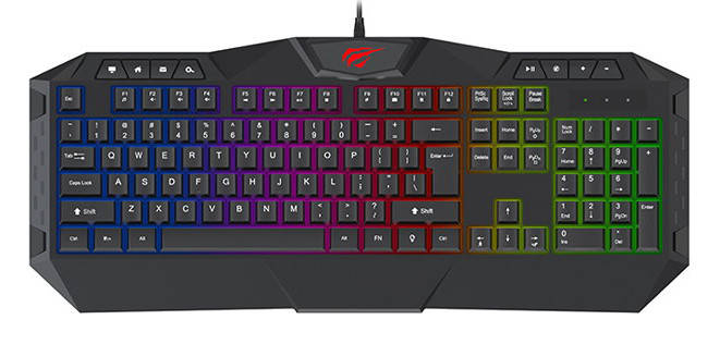 Клавіатура провідна ігрова Havit HV-KB510 L з підсвіткою Чорний, фото 1