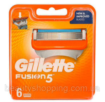 Картриджи для гоління Gillette Fusion 6 шт Original