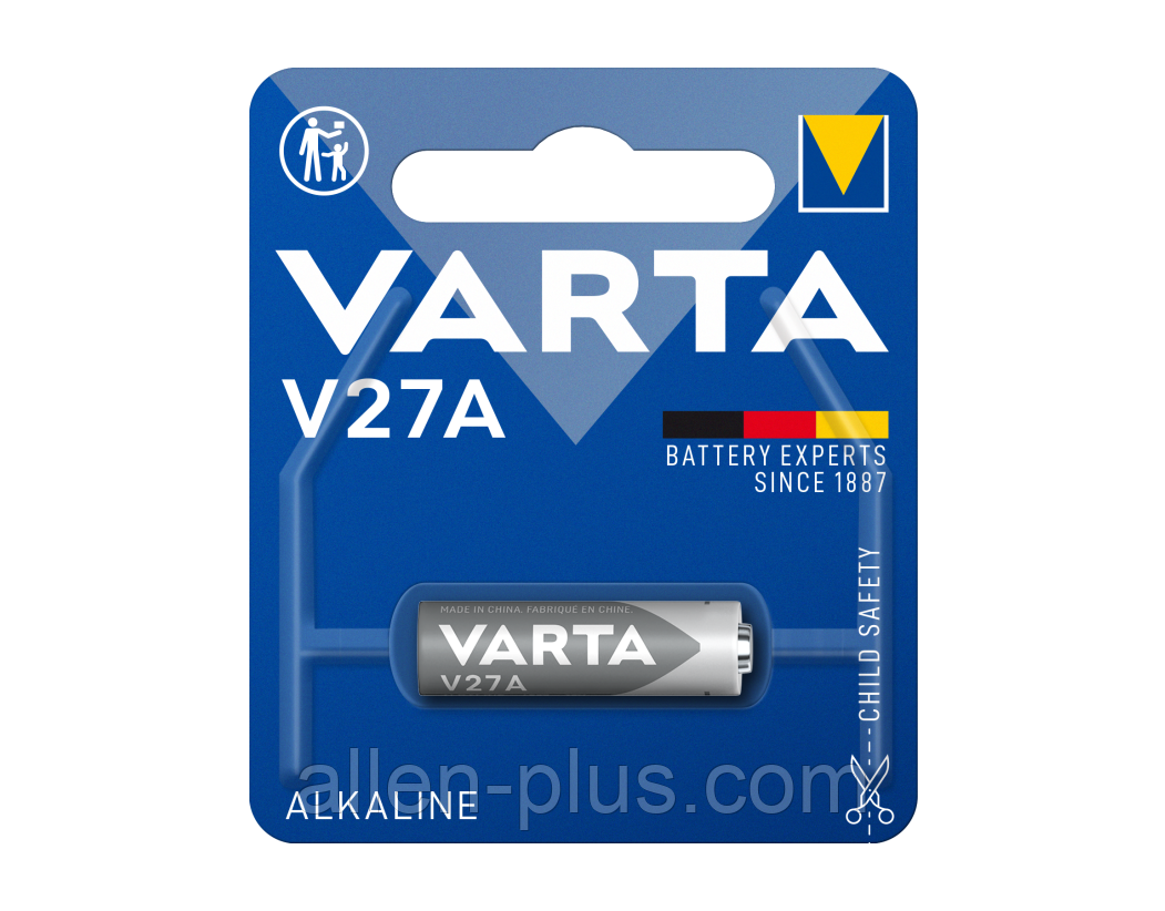 Батарейка лужна VARTA Alkaline V27A (27A/A27), 12V