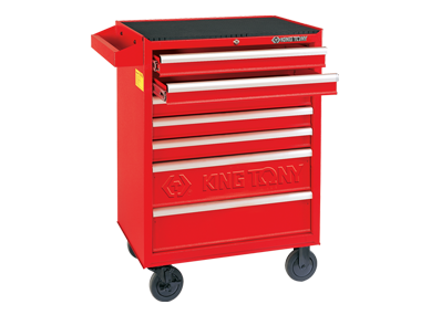 Тумба пересувна 7 ящиків з фіксацією коліс KING TONY 87434-7B (Тайвань), фото 1