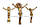 Розп'яття на хрест ритуальне, пластик 16,5х11,5 см "Мале" №3, фото 2