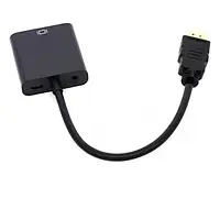 Переходник VALUE HDMI (тато) - VGA (мама) Black