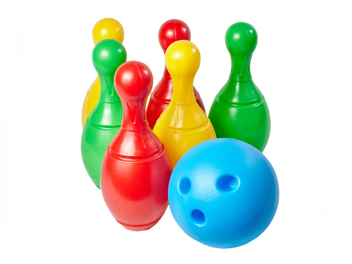 Набір для гри в боулінг ТехноК 2780 іграшка дитяча пластикова розвиваюча кеглі м'яч для дітей