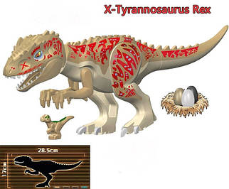 Конструктор Динозавр Тиранозавр №2  Юрский период , аналог Лего