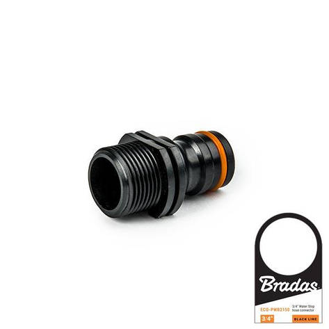 Адаптер із зовнішньою різьбою 3/4", POWER JET,
BLACK LINE, з ярликом, ECO-PWB2186, фото 1
