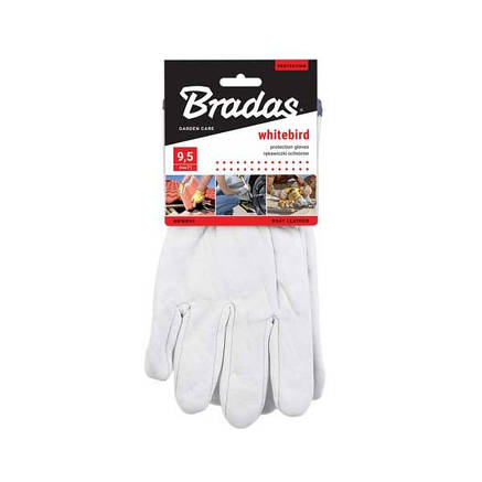 Рукавички захисні з козячої шкіри WHITEBIRD
на тонкій підкладці, з липучками, розмір 9½, RWWB95, фото 2