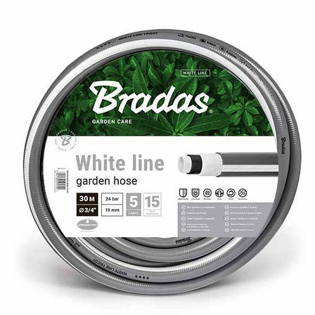 Шланг для поливу 5-тишаровий WHITE LINE 3/4" 50м,
WWL3/450, фото 1