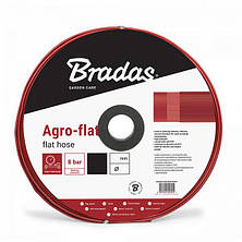 Шланг плаский, AGRO-FLAT PVC W.P.8 / B.P.16 Bar, 4", 100м,
червоний, WAF8B400100, фото 3