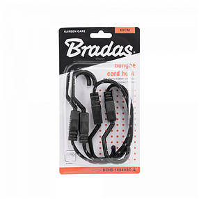 Гумка еластична FLAT BUNGEE CORD HOOK чорна 1,8 х 40см
- 2 шт, у блістері, BCH5-18040BC-B, фото 4