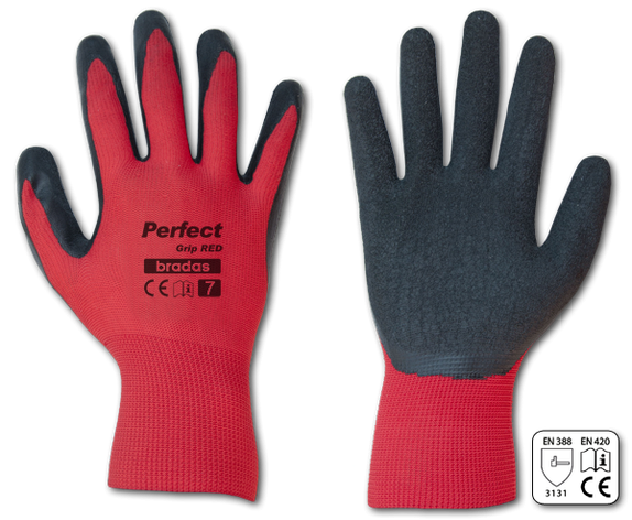Рукавички захисні PERFECT GRIP RED латекс, розмір 
10, RWPGRD10, фото 1