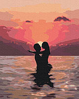 Картина по номерам люди Влюбленные на закате Раскраски по цифрам романтика Живопись по номерам BS37563 BrushMе