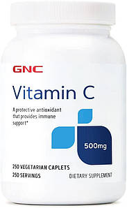 Вітамін C (аскорбінова кислота) GNC Vitamin C 500 мг 250 таб.