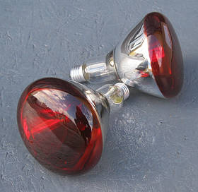 Лампа інфрачервона ІКЗК 175 Вт Е27 Іскра для обігрівання тварин