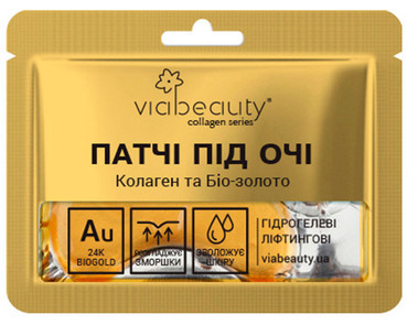 Патчі під очі Viabeauty Колаген та Біо-золото