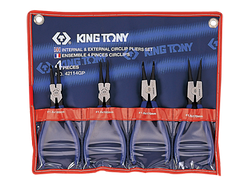Знімач стопорних кілець 4пр. KINGTONY 42114GP