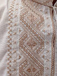 Сорочка з вишивкою для чоловіків "Богуслав" (домотканка), 44-48 р-ри, фото 6