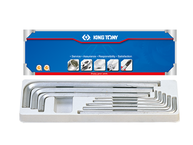 Шестигранники (комплект) Г-образні экстрадл. 8пр. KING TONY 20208SR01 (Тайвань)