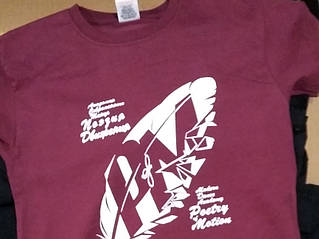 Печать на футболках логотипа методом шелкографии