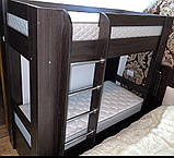 Ліжко дитяче двоярусне без шухляд 150*70 ціна без матрасів, фото 4