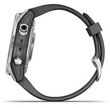 Смарт-годинник Garmin Fenix 7S – Standard Edition Silver with Graphite Band, фото 3