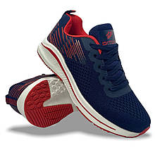 Кросівки підліткові текстильні літні сині демі весна/літо