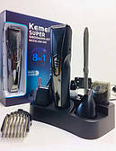 Набір для стрижки KEMEI (KM-640) аккмуляторный 8В1 для стрижки волосся, гоління бороди для носа і вух