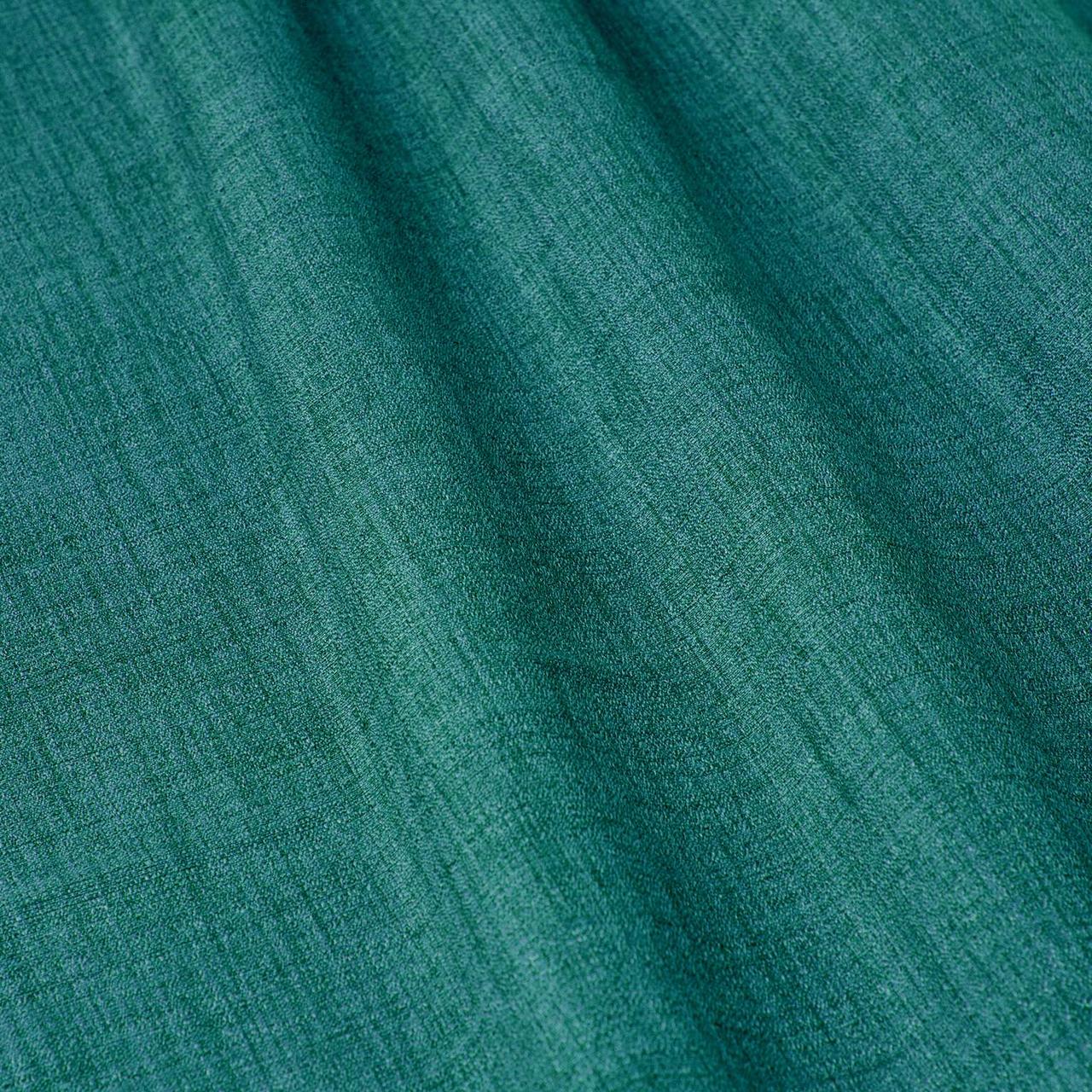 Декоративна однотонна тканина рогожка Осака бірюзового кольору 300см 88374v18, фото 1