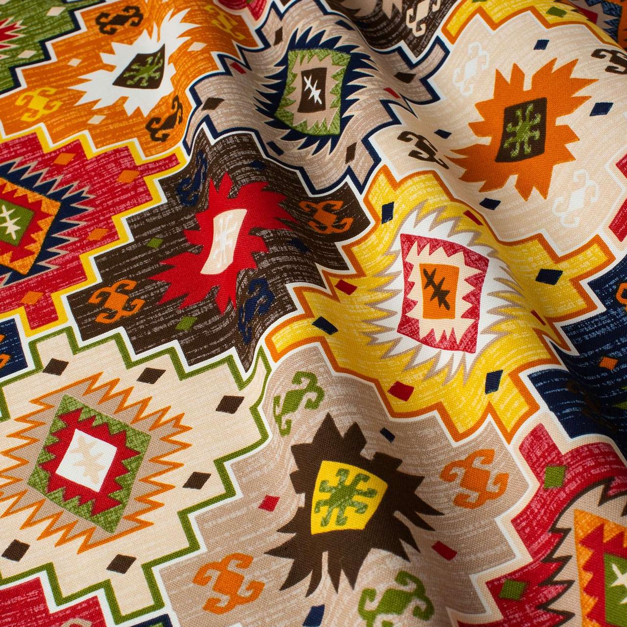 Декоративна тканина різнокольорова мозайка тефлон 180см 88274v8, фото 1