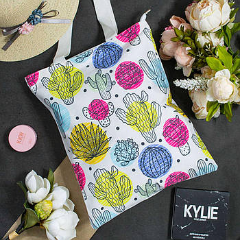 Сумка жіноча шопер модна тканинна стильний літній принт Luna