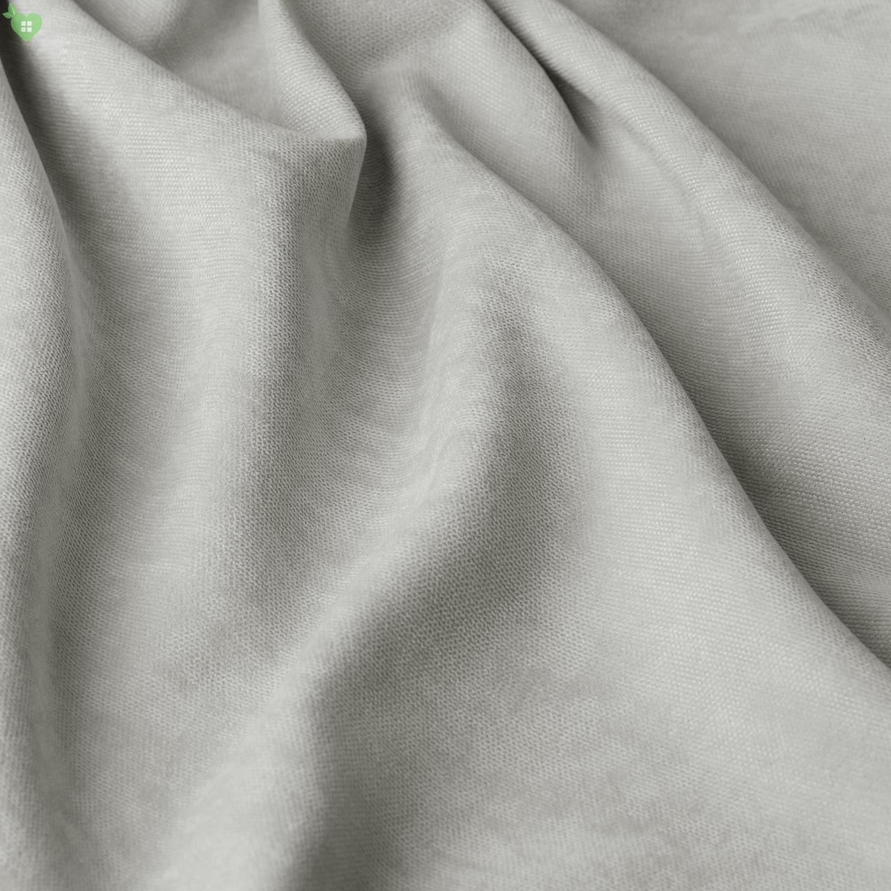 Однотонна декоративна тканина велюр сірий Туреччина 84380v34, фото 1