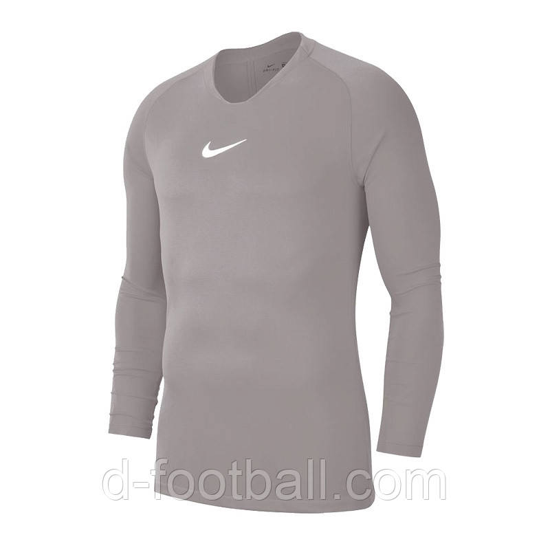 Дитяча компресійна термофутболка Nike Dry Park First Layer LS AV2611-057, Сірий, Розмір (EU) — 140cm