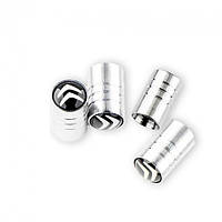 Ковпачки на ніпель для Citroen Alitek Long Silver Ситроен, 4 шт.