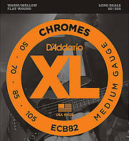 Струны D'Addario ECB82 Chromes Flat Wound Medium 50-105