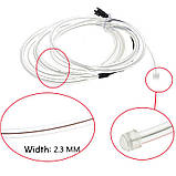 Світлодіодна стрічка RESTEQ синя 3 м LED неоновий провід з контролером для вечірок авто декору костюмів, фото 4