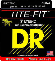 Струны для электрогитары DR EH7-11 Tite-Fit Nickel Plated Hyavy Electric 7 Strings 11/60