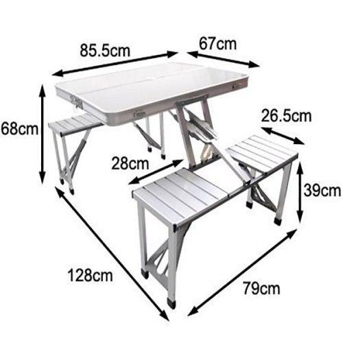 Стол для пикника раскладной Alumum Picnic Table - фото 3 - id-p1403996726