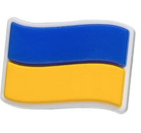 Джибитсы украшения для обуви кроксов сабо JIBBITZ Ukrainian flag Флаг Украины № 250