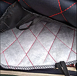 Чохли сидінь універсальні для різних авто LUXE "B" повний комплект Сині (ромби), фото 7
