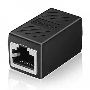Ethernet-адаптер 8P8C RJ45 подовжувач кабелю Lan для під'єднання до інтернету «гнездо-гніздо», фото 1