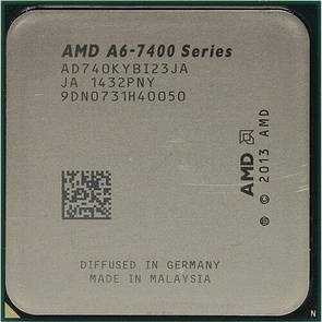Процессор AMD A6-7400K FM2+ (Soket FM2/ FM2+,X4, 3.5GHz,Tray, бу)