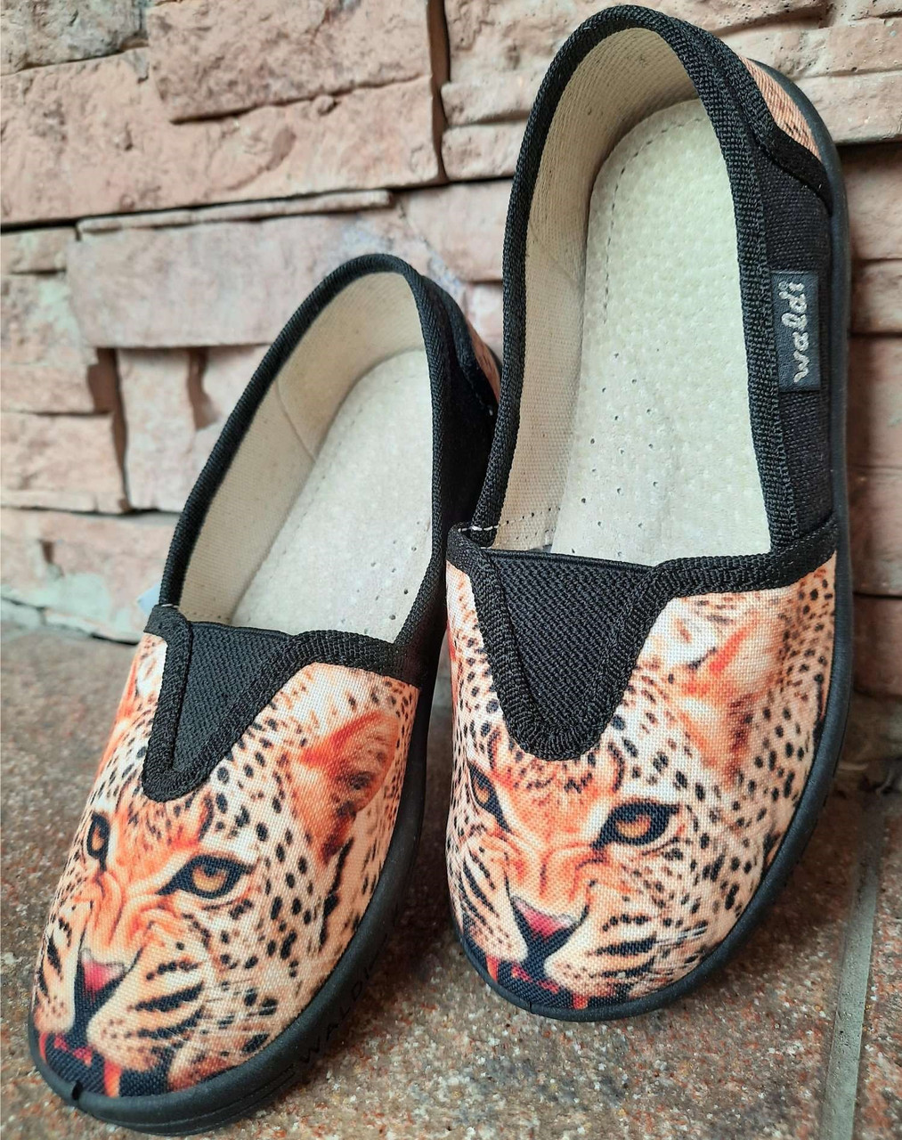 Мокасини WALDI LEOPARD на резинці