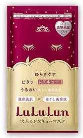LuLuLun One Night Otona Hoshitsu — Антивікова ультразволожувальна маска для обличчя, 1 шт., Японія