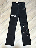 Джинси жіночі модні "Red apple" р.25 і 28 джинси жіночі чорні завужені прямі, фото 6