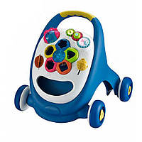 Детская каталка-ходунки с сортером 91157 погремушки в наборе топ Синій 91157(Blue), нове