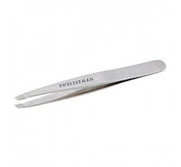 Пинцет для бровей TWEEZERMAN Slant Tweezer Platinum Silver