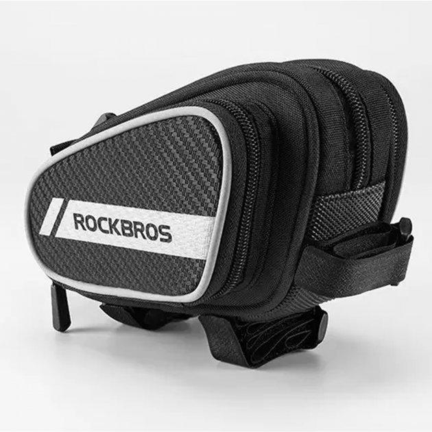 Сумка для велосипеда Rockbros на раму об'єм 1.8L Black (006-1 BK)