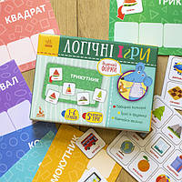 Дитячі логічні ігри "Вивчай форми" 918002, 24 картки укр. мовою топ