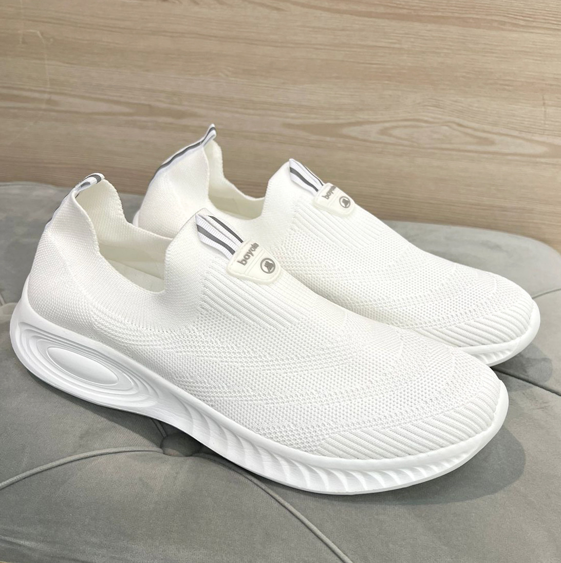 Sneakers wedges putih deals