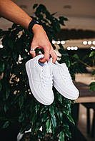 Кроссовки детские Nike Air Force 1 White кожаные белые на мальчика и девочку стильные удобные осень весна 28